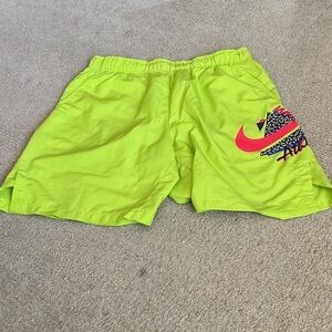 Nike Men's Bright Lime Athletic Shorts